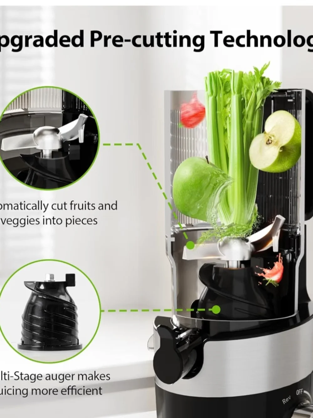 Cold Press Juicer with 4.9